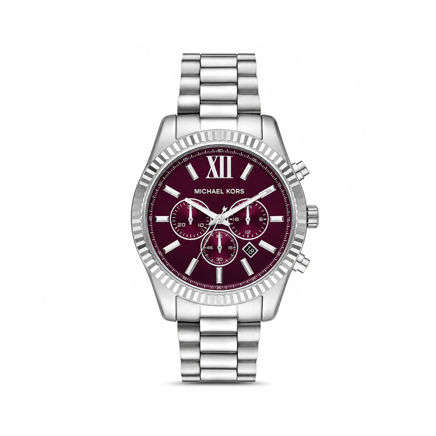 Michael Kors Lexington Red Dial Chronograph Watch for Men MK9242