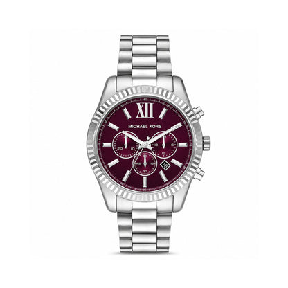 Michael Kors Lexington Red Dial Chronograph Watch for Men MK9242