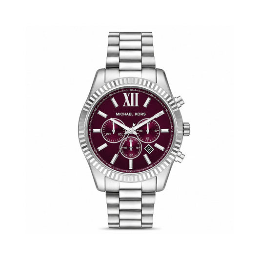 Michael Kors Lexington Red Dial Chronograph Watch for Men MK9242