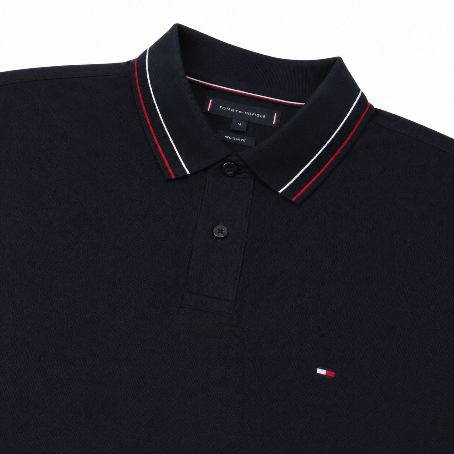 Tommy Hilfiger Men’s Solid Polo Neck T-Shirt - Desert Sky