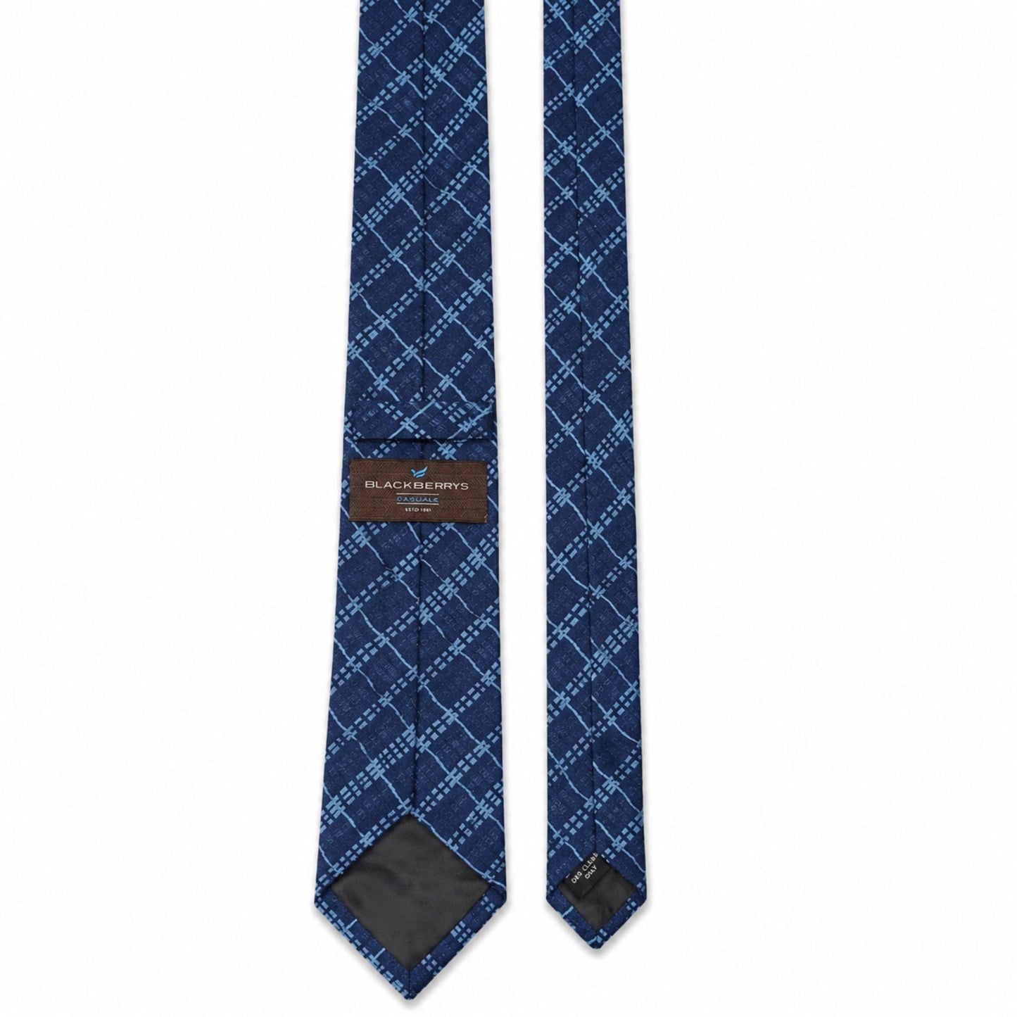 BlackBerry Premium Tie, Pocket Square & Cufflink Combo - Navy Blue