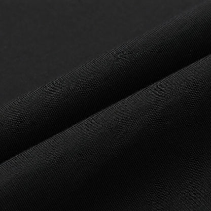 Graphic Printed Muscle Fit T-Shirt - Black
