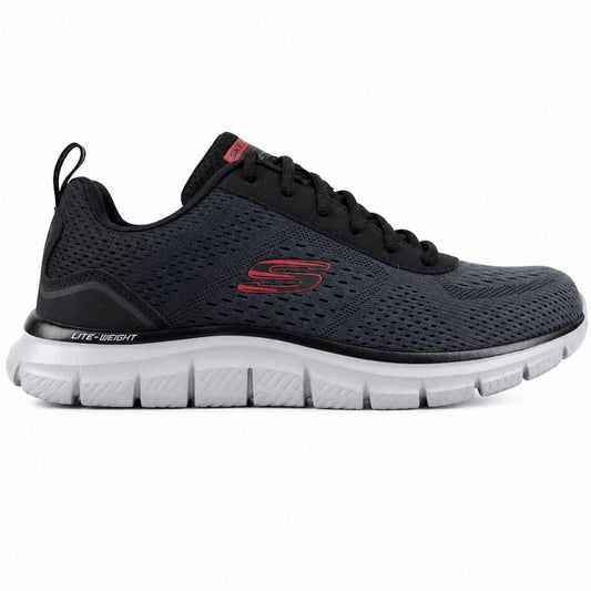 Skechers TRACK-RIPKENT Casuals For Men - Black/Charcoal