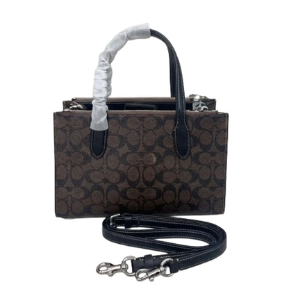 Coach Mini Tote Bag in Signature Canvas | Compact Zip Top Handbag for Women