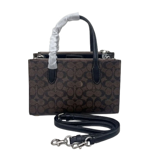 Coach Mini Tote Bag in Signature Canvas | Compact Zip Top Handbag for Women