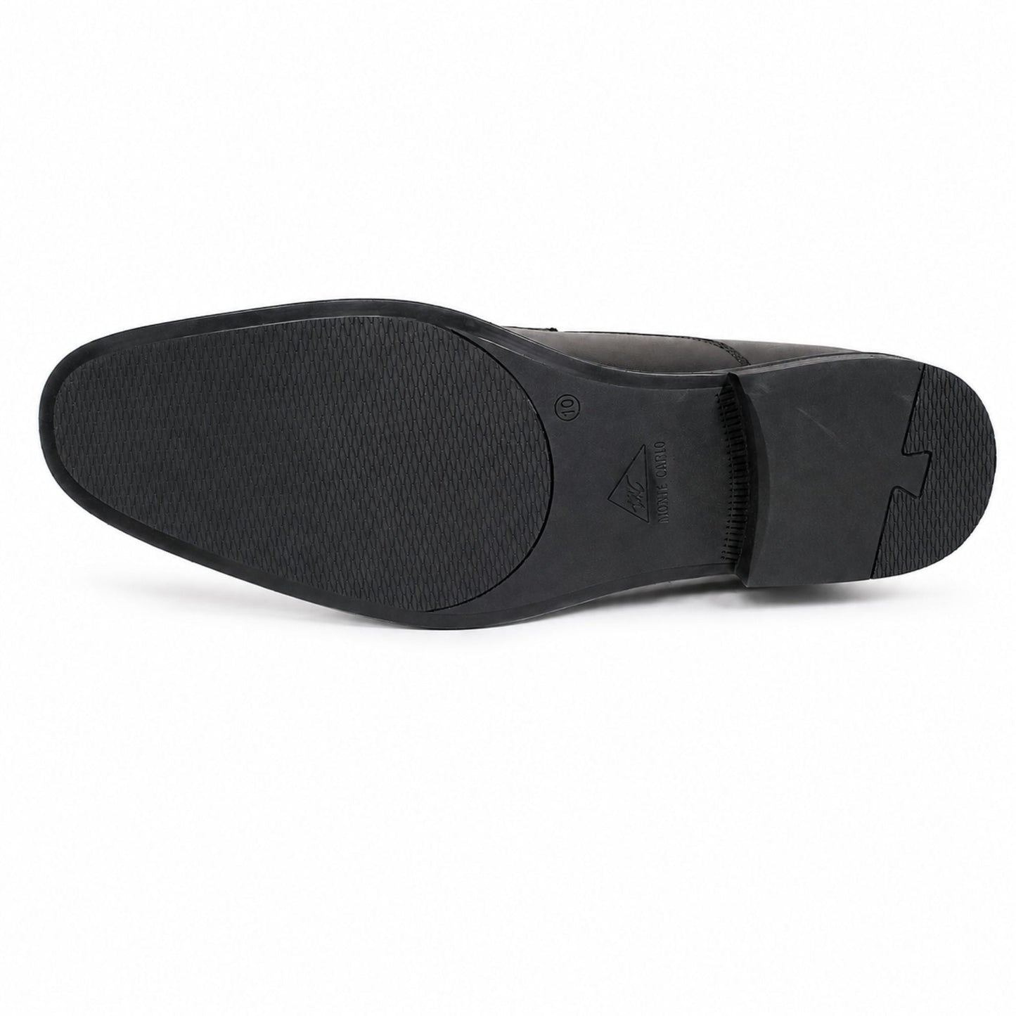 MONTE CARLO Formal Leather Lace-Up Shoes for Men - Black