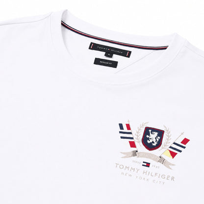 TOMMY HILFIGER Men Printed Crew Neck T-Shirt - White