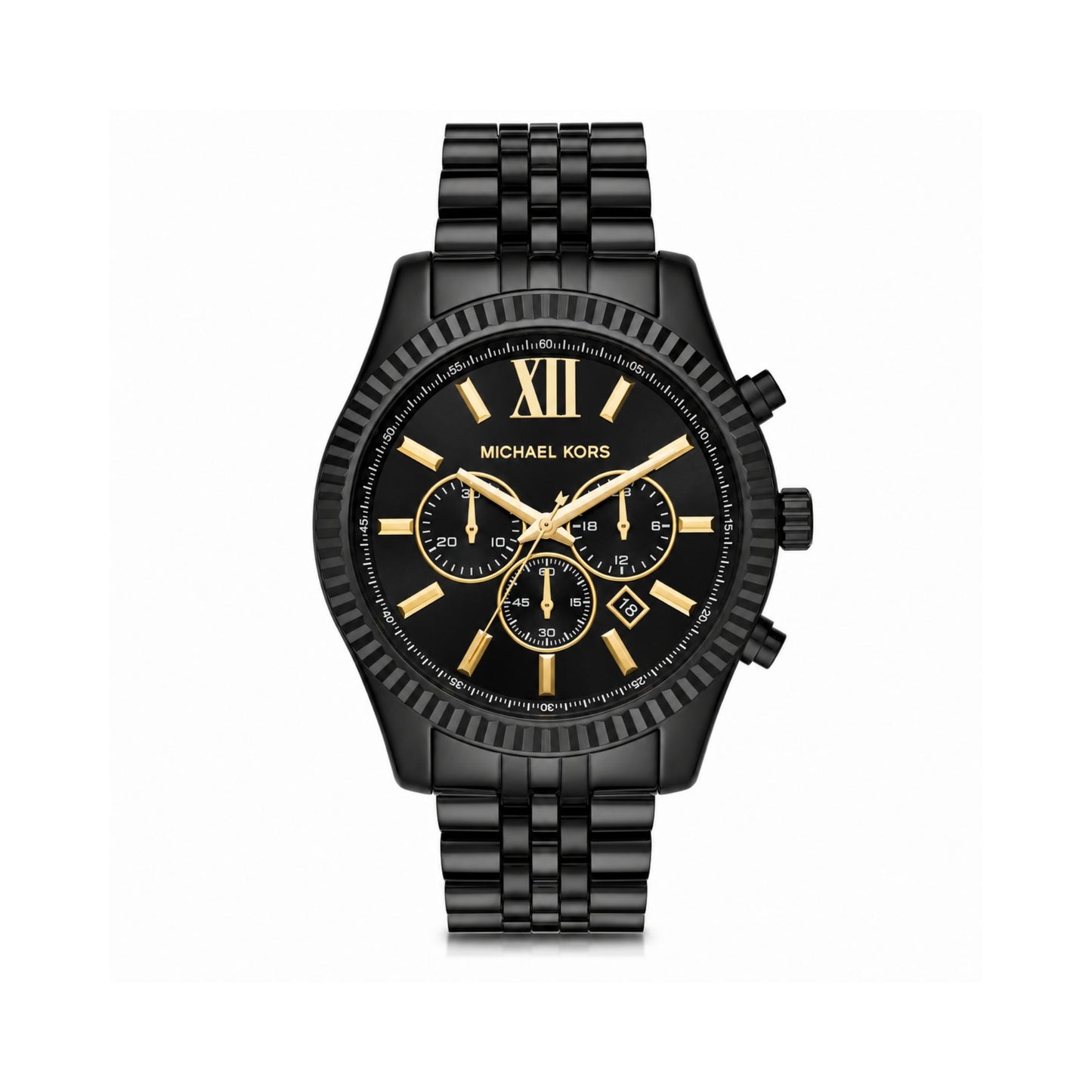Michael Kors Lexington Black Chronograph Watch for Men MK8603