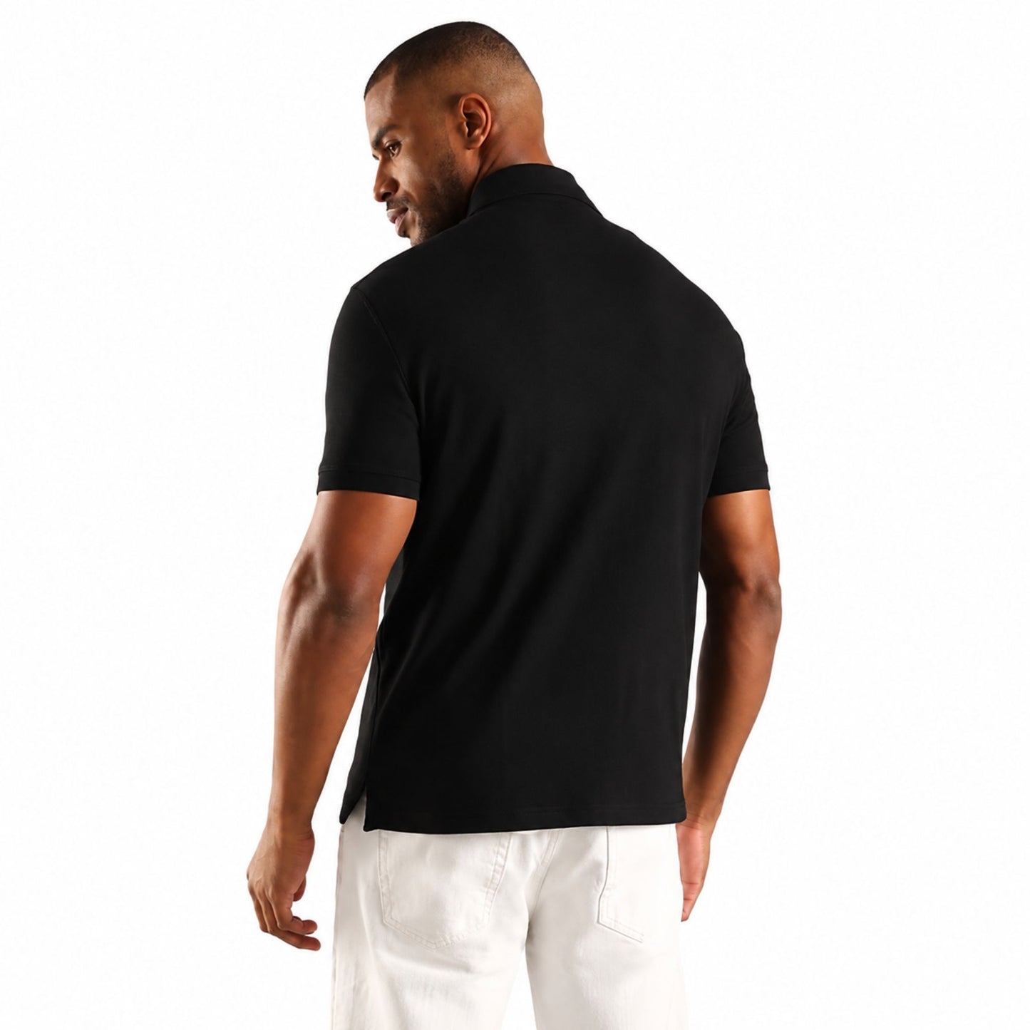 Tommy Hilfiger Men’s Embroidered Logo Polo T-Shirt - Black