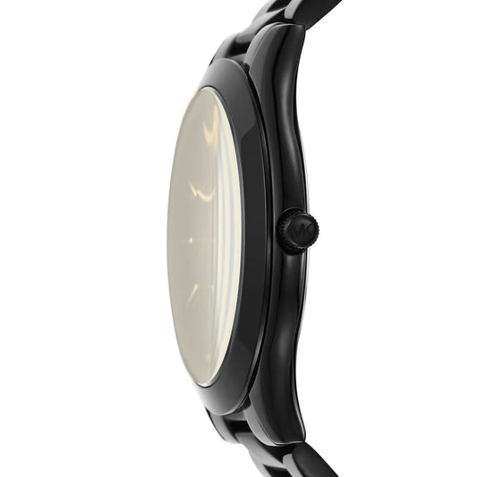 Michael Kors MK3221 Slim Runway Women’s Watch | Black Dial Stainless Steel | Minimal Analog Luxury Watch
