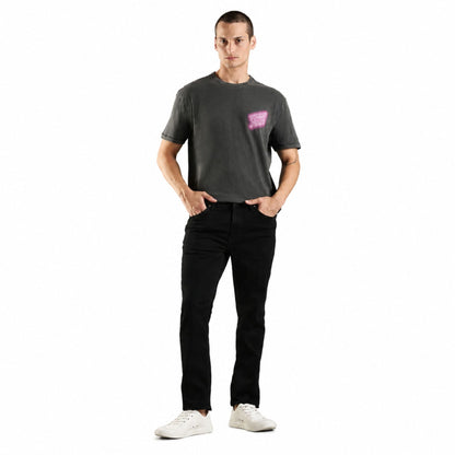 TOMMY HILFIGER Chest Bar Slim Fit T-Shirt - Black