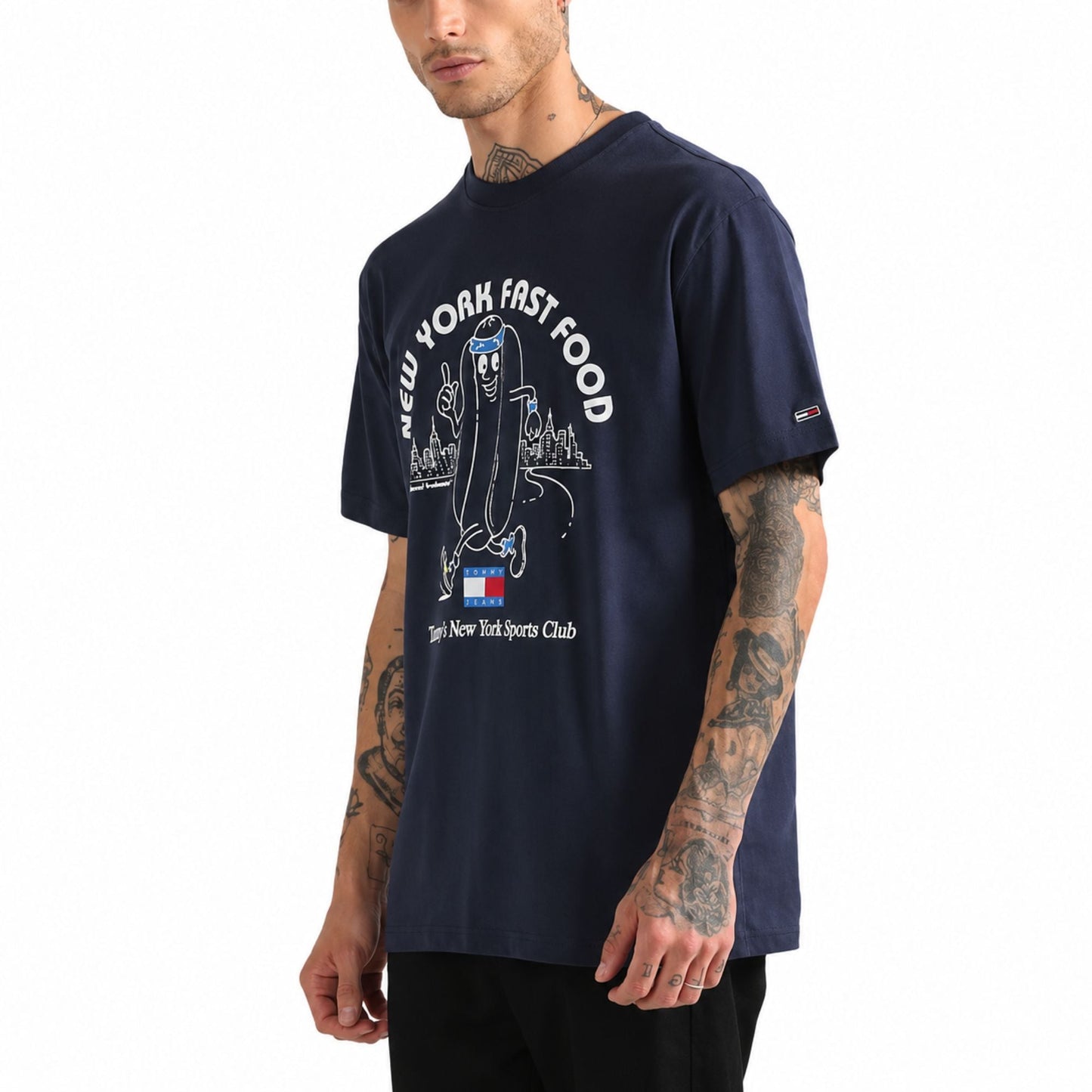 TOMMY HILFIGER Twilight Printed Regular Fit T-Shirt - Navy