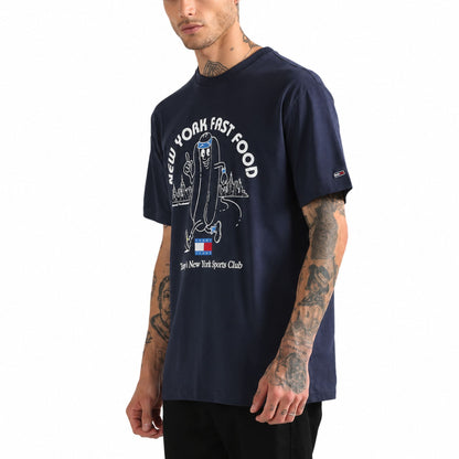 TOMMY HILFIGER Twilight Printed Regular Fit T-Shirt - Navy