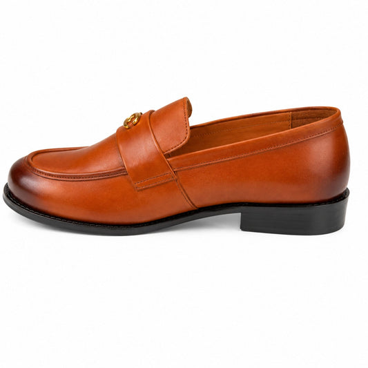 COACH Men’s Premium Leather Loafers - Tan
