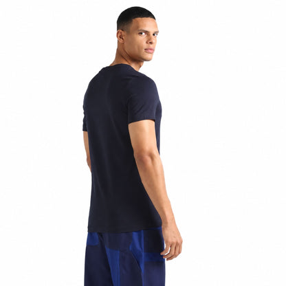Tommy Hilfiger Men's Round Logo Transitional Cotton T-Shirt - Navy