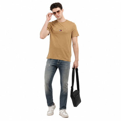 TOMMY HILFIGER Crew Neck Aaron T-Shirt - Pinecone Tan