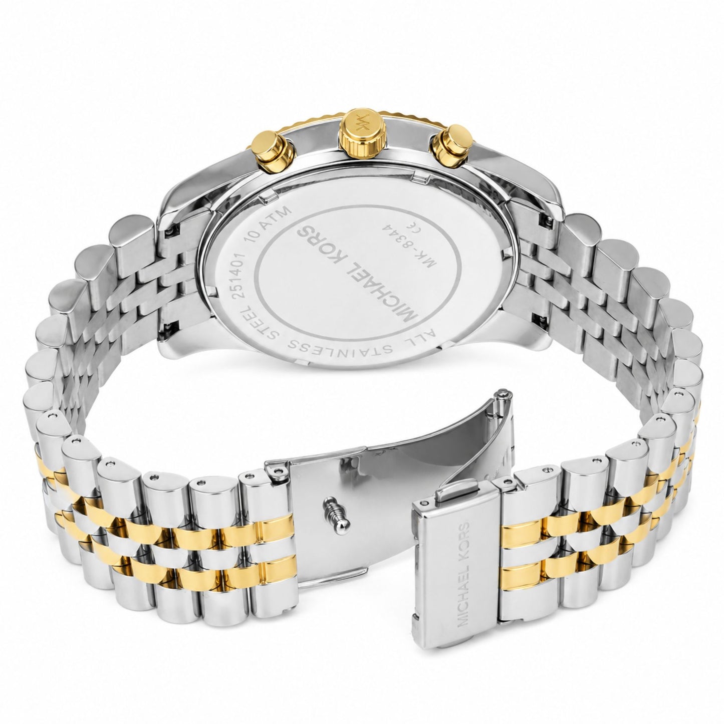 Michael Kors Lexington Two-Tone Chronograph Watch for Men - MK8344