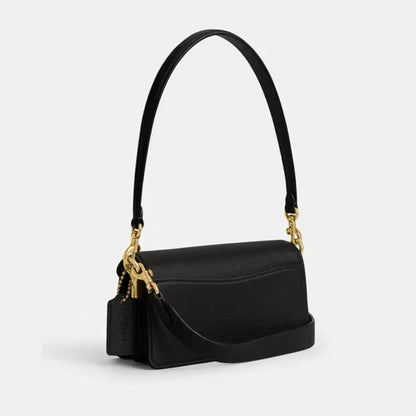 Coach Polished Tabby Pebble Leather Shoulder Bag for Women