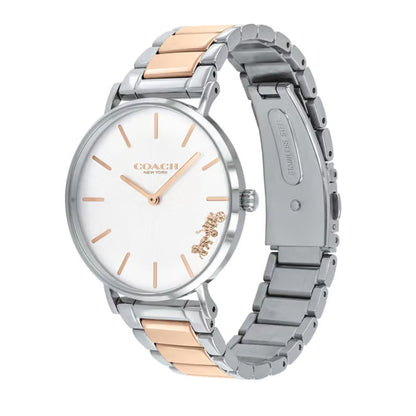 Coach Perry 14503346 Women’s Two-Tone Watch | Gold & Silver Stainless Steel | Minimal Analog Luxury Timepiece