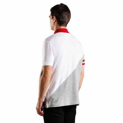 Tommy Hilfiger Men’s Colorblock Pure Cotton Polo T-Shirt - Grey