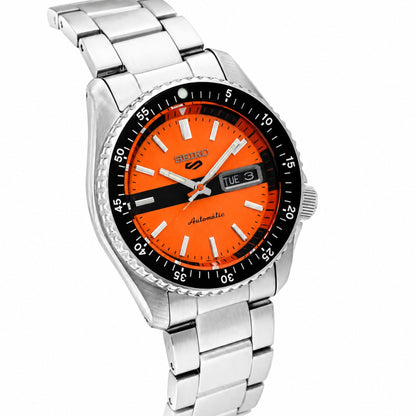 Seiko 5 Sports Automatic Orange Dial Watch for Men SRPK11K1