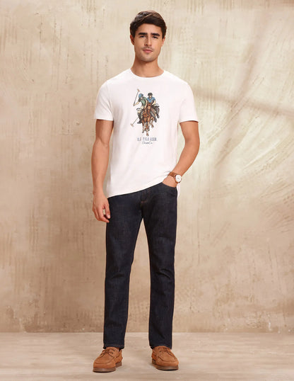 U.S. Polo Assn. Denim Co. Graphic Brand Printed Muscle Fit T-Shirt