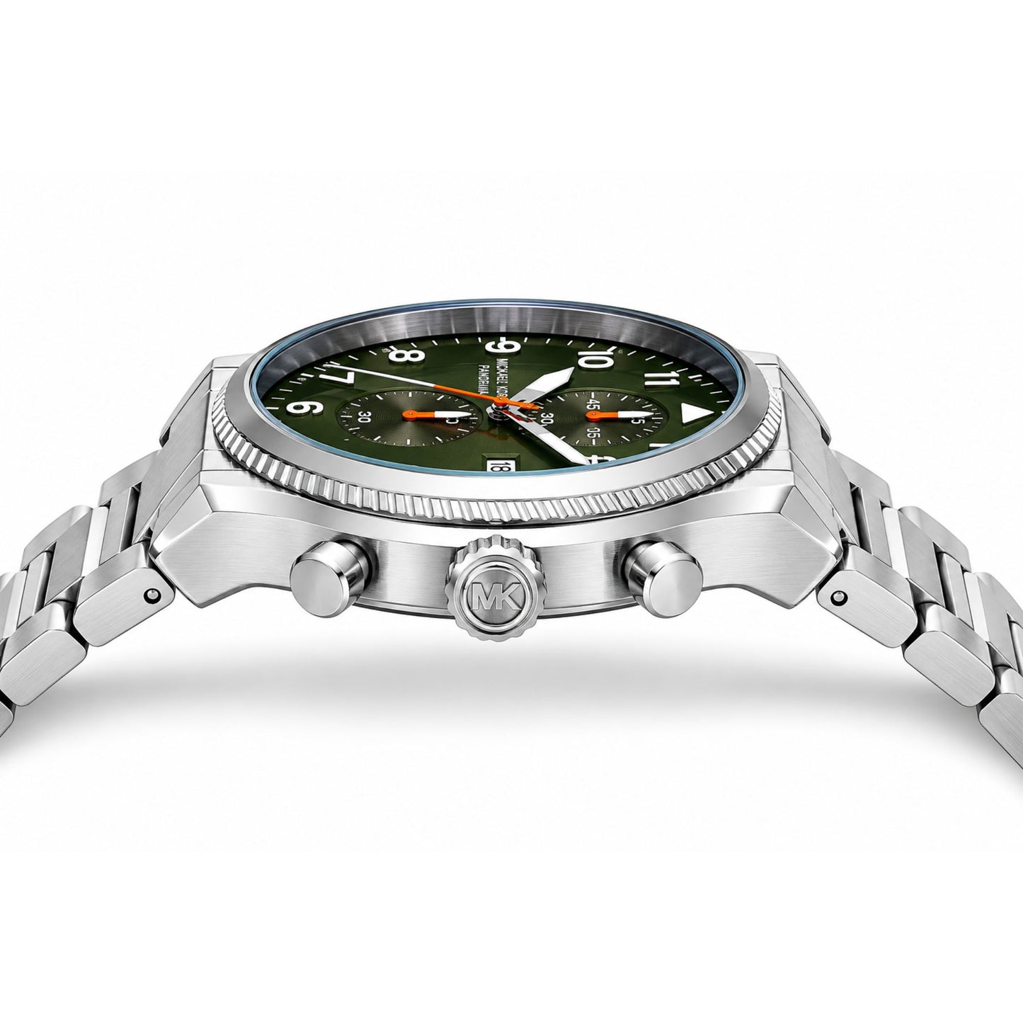 Michael Kors Panorama Green Dial Chronograph Watch Men - MK9196