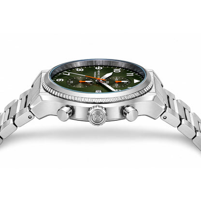 Michael Kors Panorama Green Dial Chronograph Watch Men - MK9196