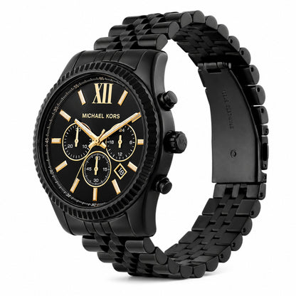 Michael Kors Lexington Black Chronograph Watch for Men MK8603