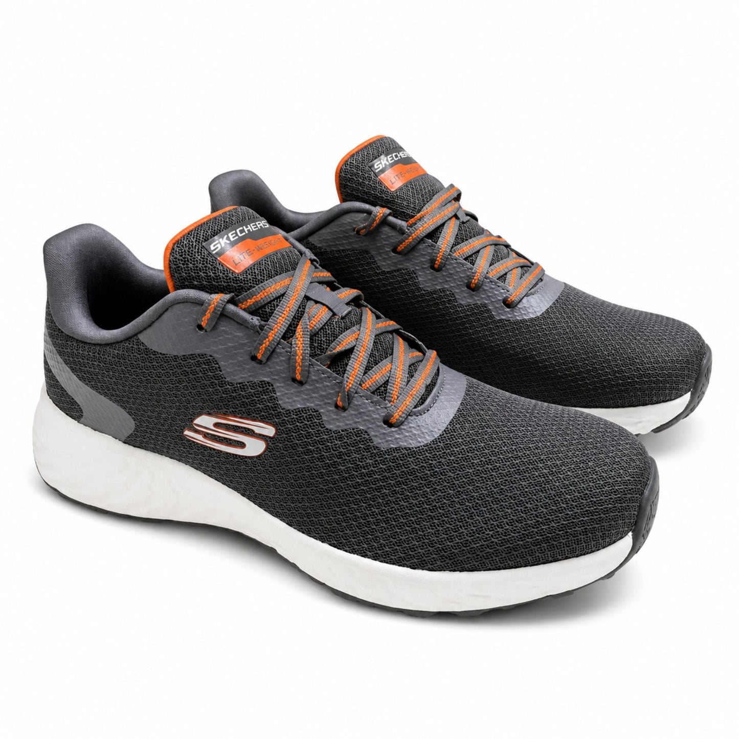 Skechers TERRENEX Men’s Casual Sneakers - Grey/Orange
