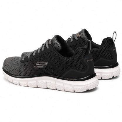 Skechers TRACK-RIPKENT Men’s Casual Sneakers - Black/Grey