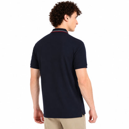 Tommy Hilfiger Men’s Solid Polo Neck T-Shirt - Desert Sky