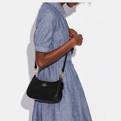 Coach Teri Shoulder Bag with Detachable Straps – Signature Canvas / Leather