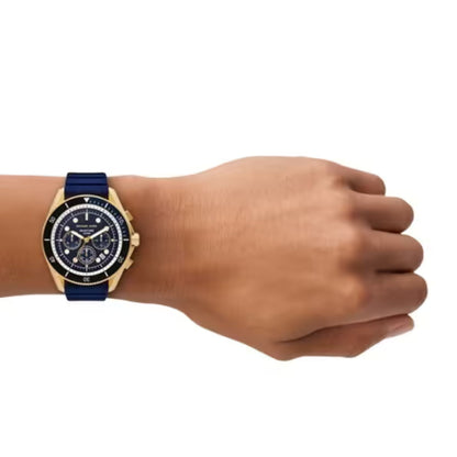 Michael Kors MK9205 Maritime Men’s Watch | Blue Dial Chronograph | 45mm Stainless Steel Luxury Watch