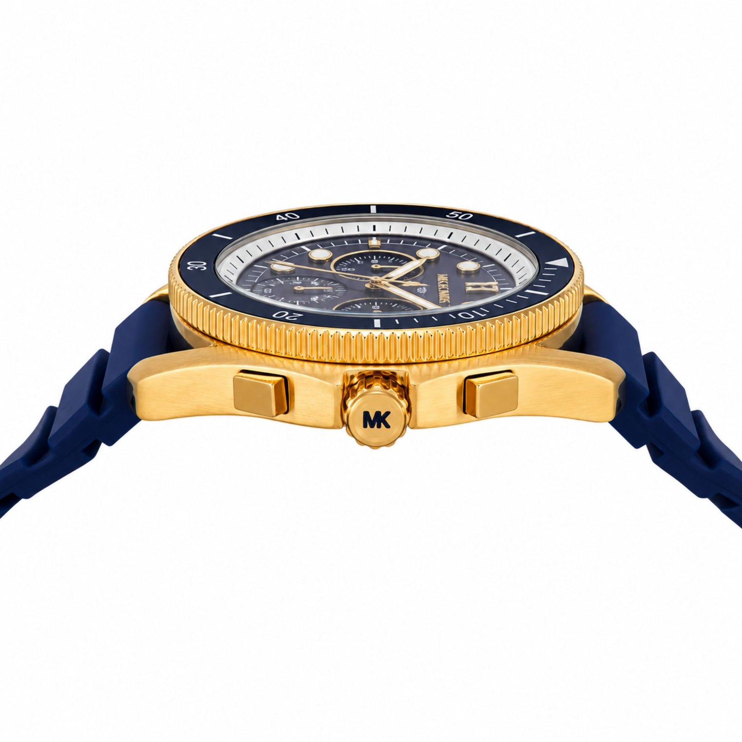 Michael Kors Maritime Blue Silicone Chronograph Watch Men - MK9205