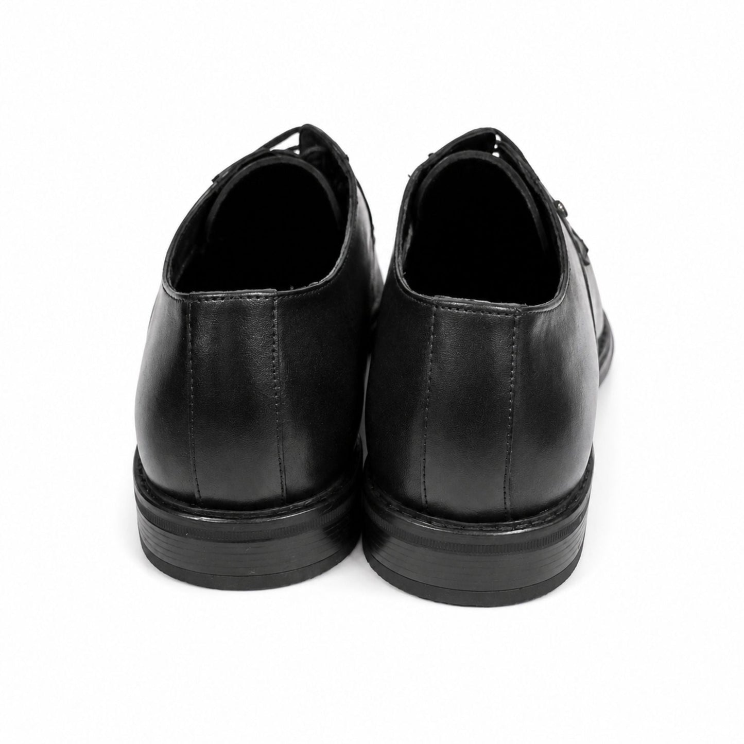 MONTE CARLO Formal Leather Lace-Up Shoes for Men - Black