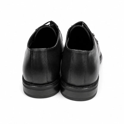 MONTE CARLO Formal Leather Lace-Up Shoes for Men - Black