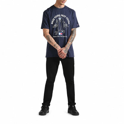 TOMMY HILFIGER Twilight Printed Regular Fit T-Shirt - Navy
