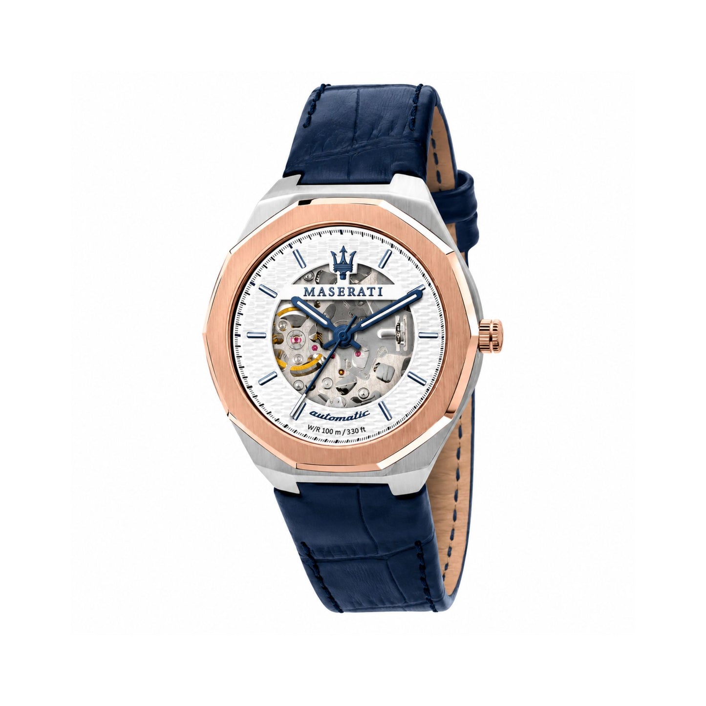 Maserati Stile Automatic Leather Strap Watch for Men - R8821142001