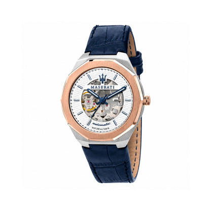 Maserati Stile Automatic Leather Strap Watch for Men - R8821142001