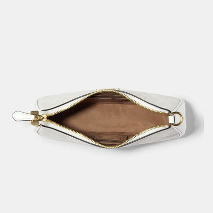 Coach Teri White Signature Canvas Shoulder Bag