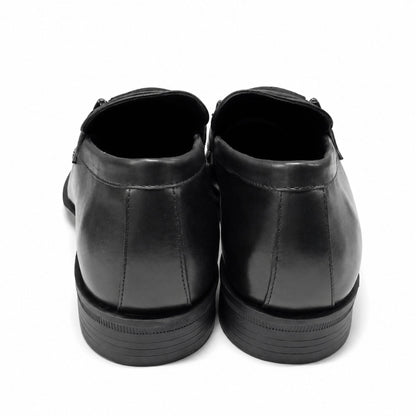 Boss Men’s Premium Penny Loafer Leather Shoes - Black