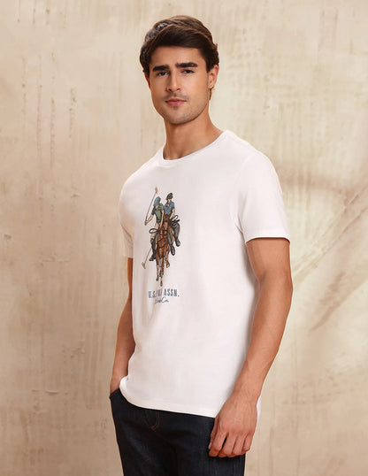 U.S. Polo Assn. Denim Co. Graphic Brand Printed Muscle Fit T-Shirt