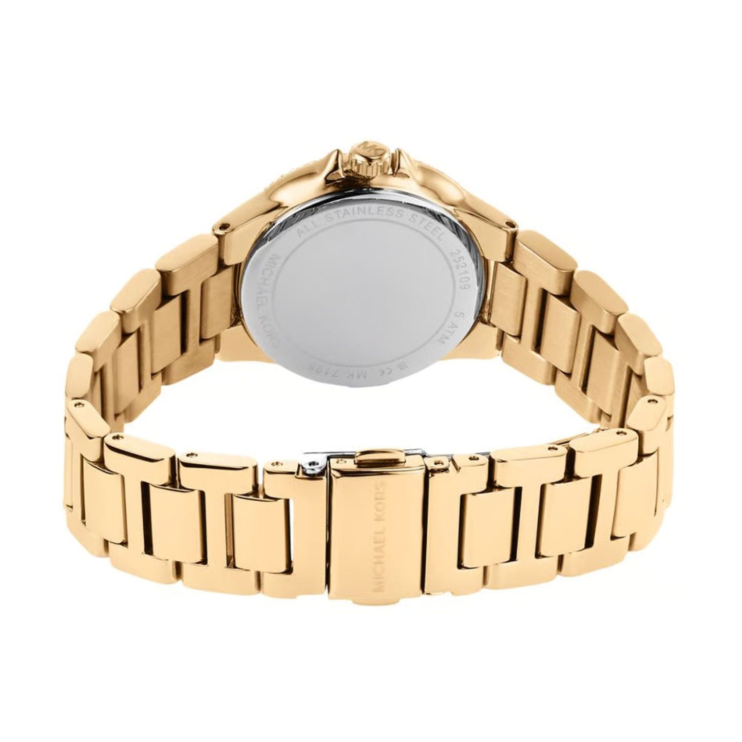 Michael Kors MK7196 Camille Women’s Watch | Gold Dial Crystal Bezel Gold Stainless Steel | 33mm Luxury Analog Watch