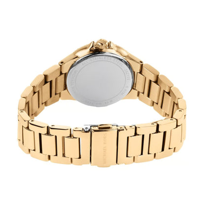 Michael Kors MK7196 Camille Women’s Watch | Gold Dial Crystal Bezel Gold Stainless Steel | 33mm Luxury Analog Watch