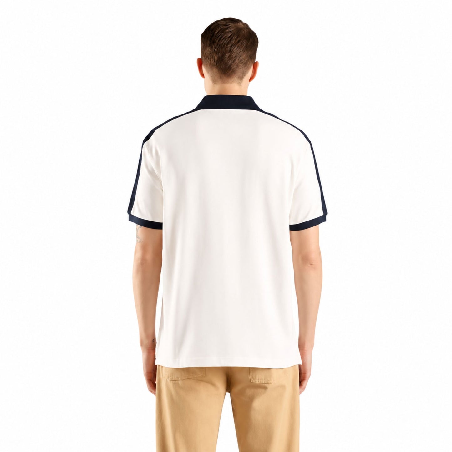 Tommy Hilfiger Men’s Solid Regular Fit Polo T-Shirt - Ivory