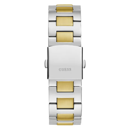 GUESS GW0703G3 Equity Men’s Watch | Blue Dial Two-Tone Multifunction | 44mm Stainless Steel Luxury Watch