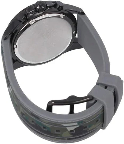 Coach Kent 14602567 Men’s Chronograph Watch – Black Dial, Camo Rubber Strap, 44mm Quartz
