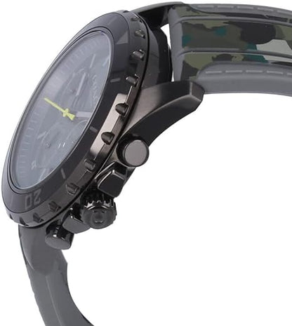 Coach Kent 14602567 Men’s Chronograph Watch – Black Dial, Camo Rubber Strap, 44mm Quartz