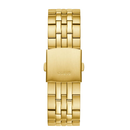 GUESS GW0220G2 Men’s Watch | Black Dial Gold-Tone Stainless Steel | 44mm Analog Luxury Watch